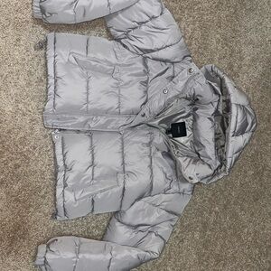 Silver Puffer Jacket